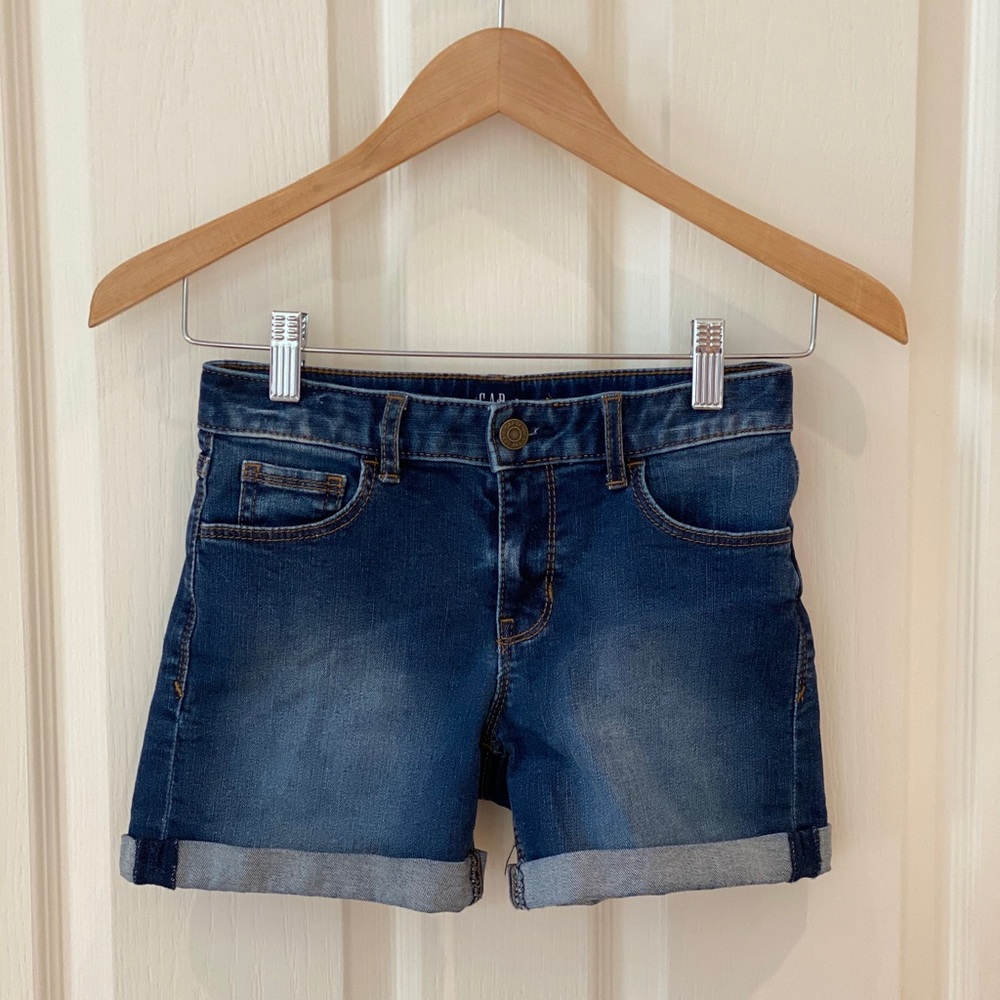 Gap Denim Girls (size 12) stretch midi shorts.